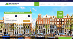 Desktop Screenshot of cheapapartmentsamsterdam.com